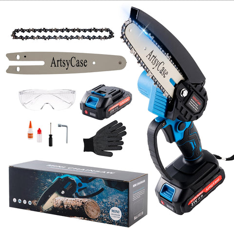 ArtsyCase Mini Chainsaw packaging setup for quick gifting and easy storage.