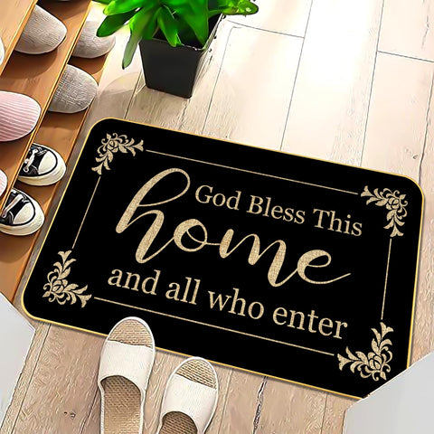 ARTUFAN rustic door rug complements home decor with warmth.