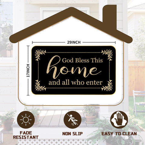 ARTUFAN welcome mat ready for indoor or outdoor entry, built to endure weather.