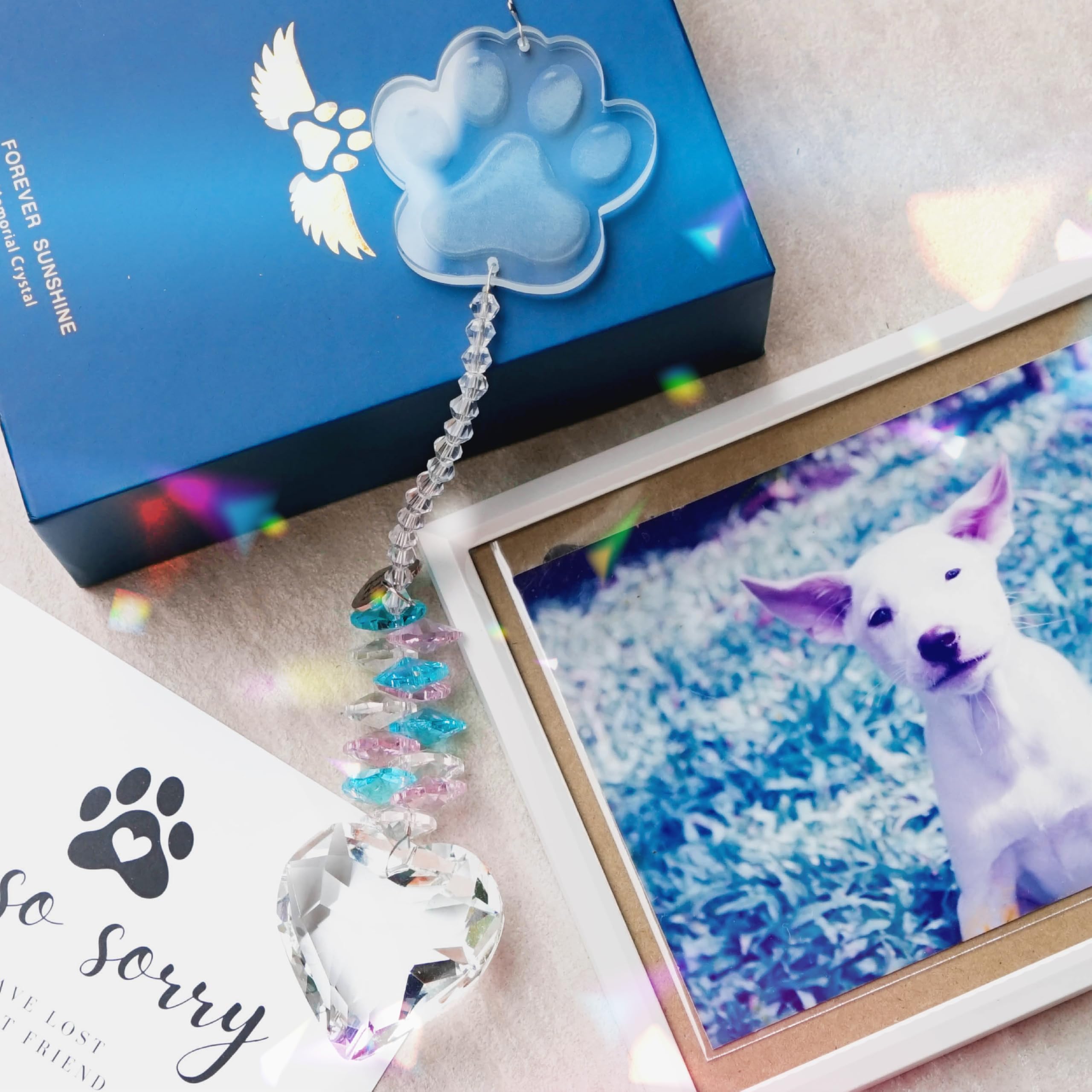 ARUN pet memorial suncatcher garden hanging adds comforting color