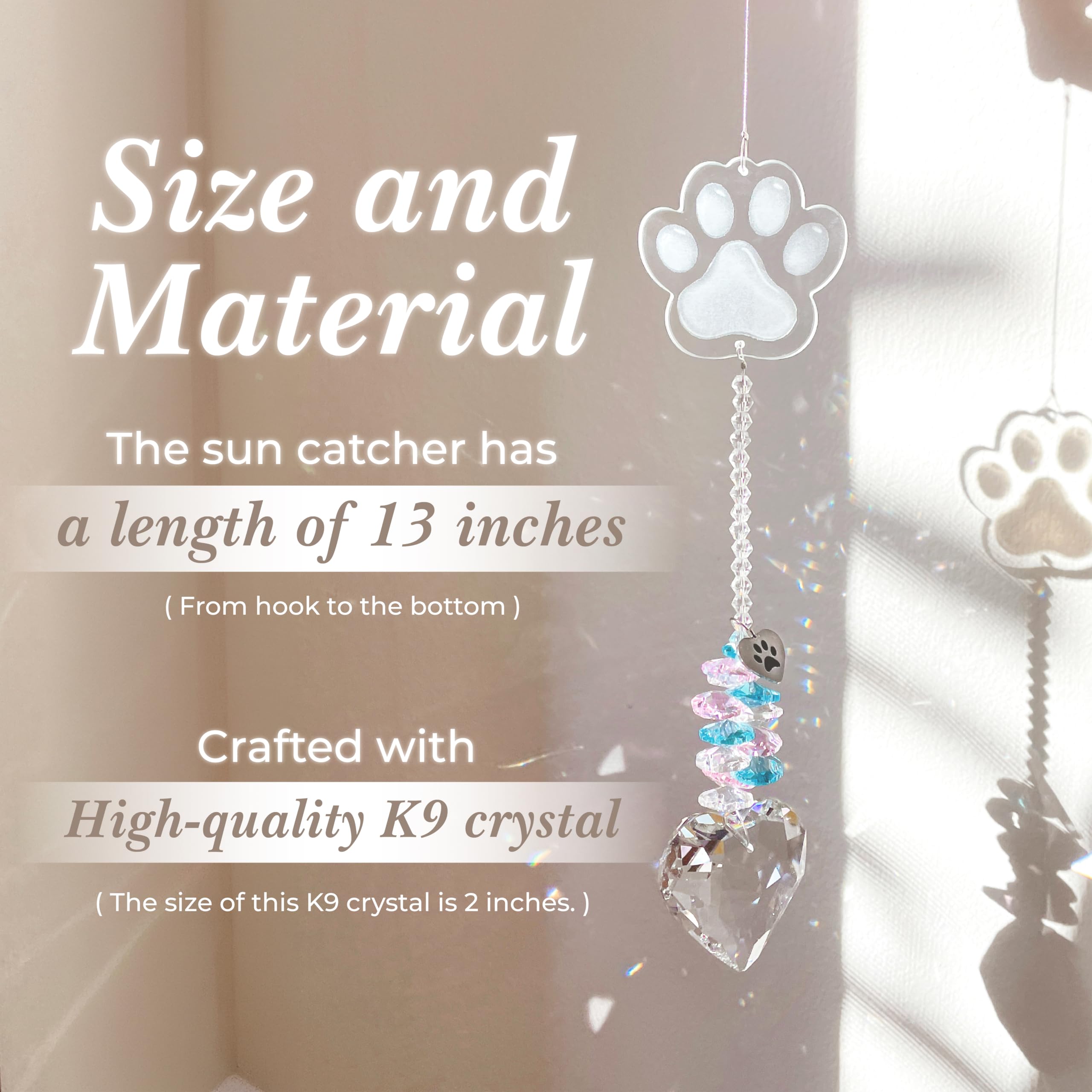 ARUN pet memorial suncatcher gift packaging for thoughtful remembrance