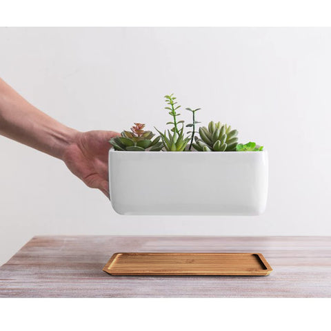 ARVINKEY easy-care ceramic planters wipe-clean surface