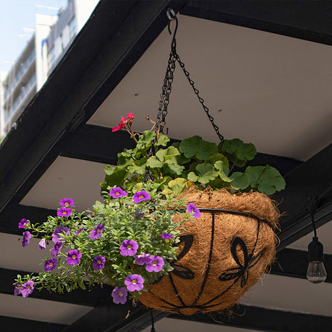 ARVINKEY powder coated basket resists rust in outdoor settings