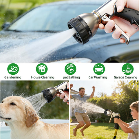 ARXIVE nozzle in action supports lawn care and pet washing.