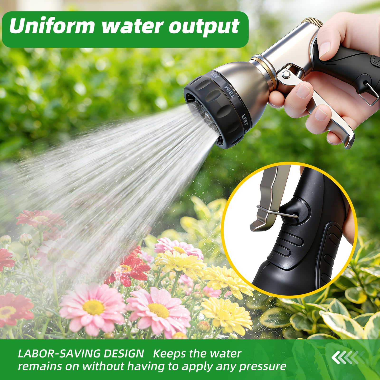 ARXIVE precision seal prevents drips and water waste.