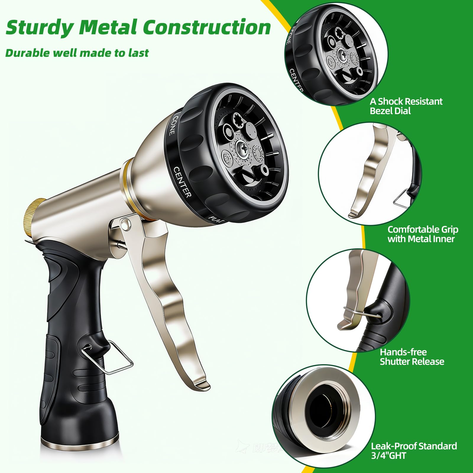 ARXIVE nozzle fits standard hoses for universal, adapter-free setup.