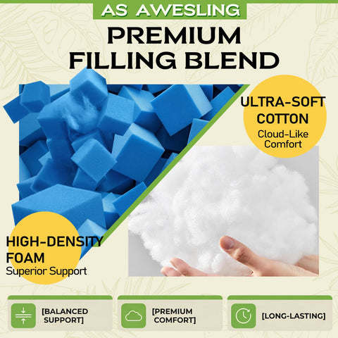 AS AWESLING cushion gray anti-slip anchors prevent shifting in windy weather