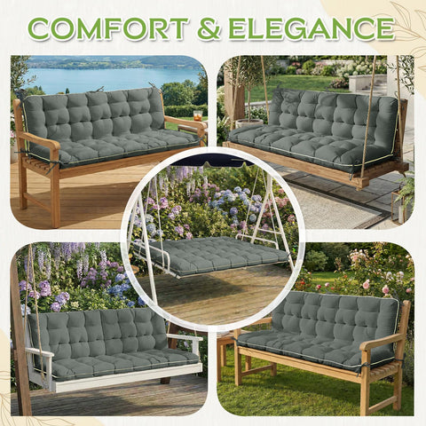 AS AWESLING cushion gray stitched edges reinforce durability and long-lasting use