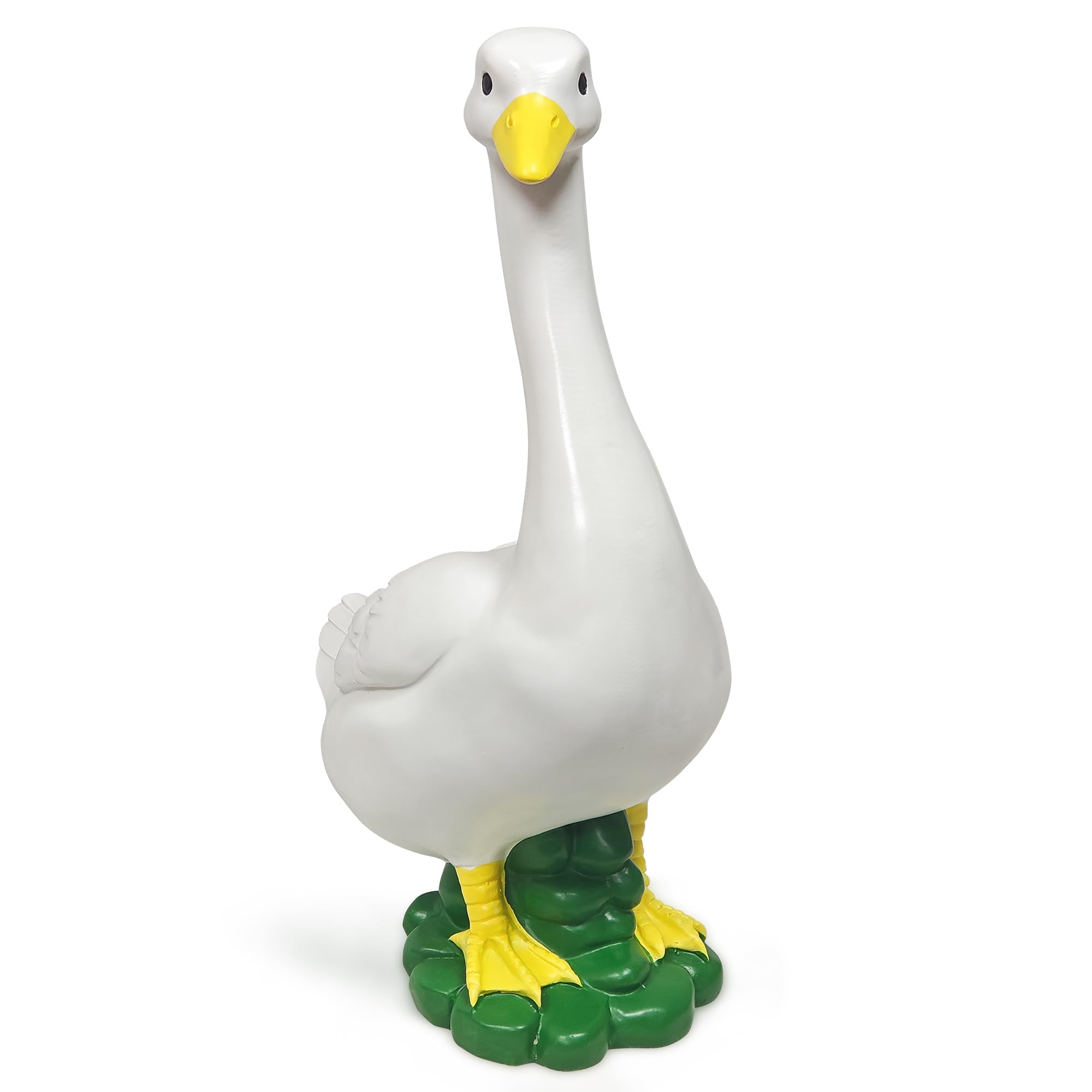 ASDFG backyard goose statue creates a playful focal point