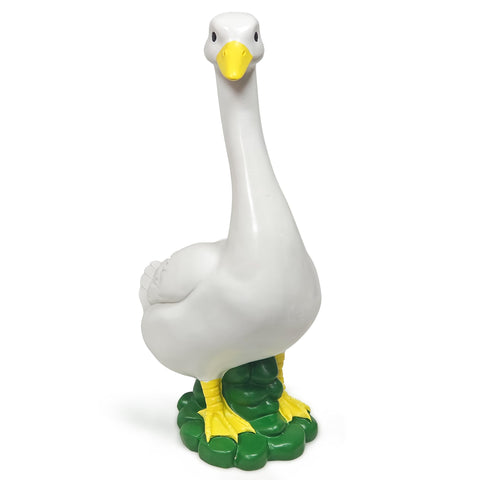 ASDFG backyard goose statue creates a playful focal point