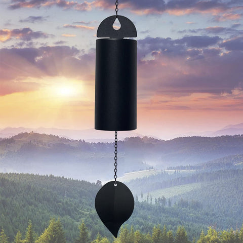 ASDFG Deep Resonance Serenity Bell large-cylinder wind chime offers lasting outdoor décor.