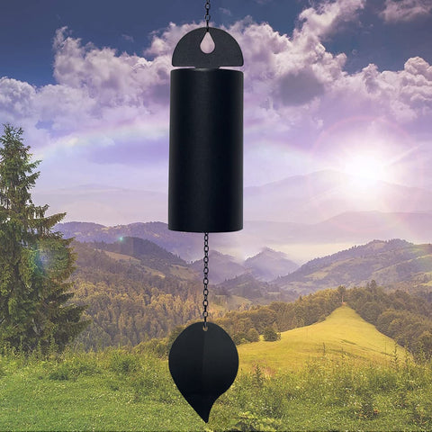 ASDFG Deep Resonance Serenity Bell outdoor landscape wind chime adds refined acoustic presence.