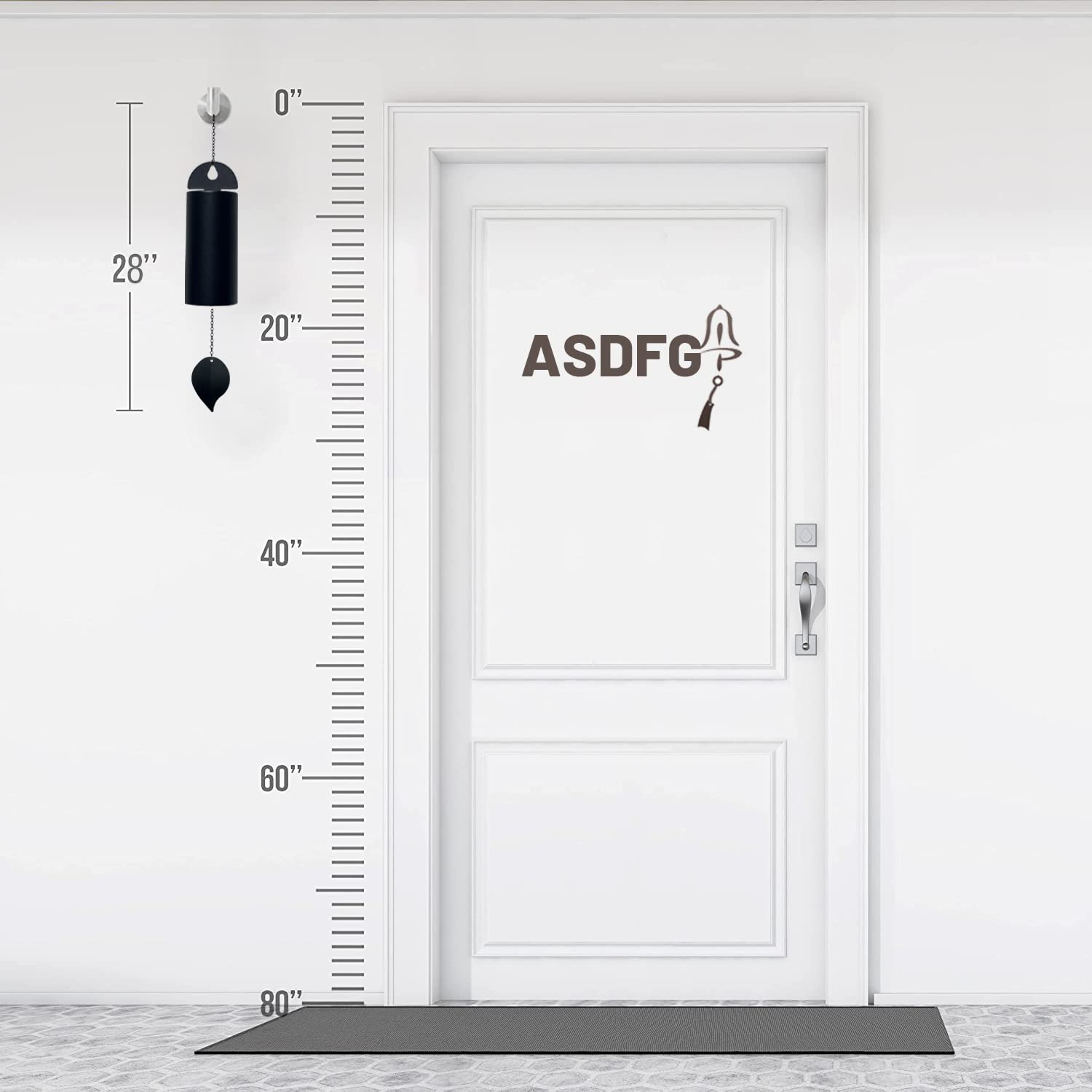 ASDFG Deep Resonance Serenity Bell retro elegant wind chime enhances porches and terraces.