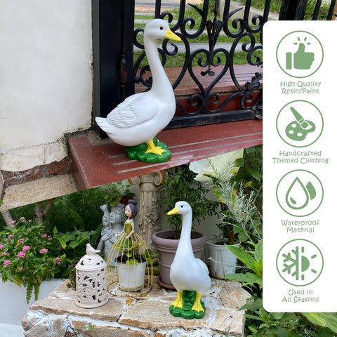 ASDFG dress-up goose porch decor for holidays and celebrations