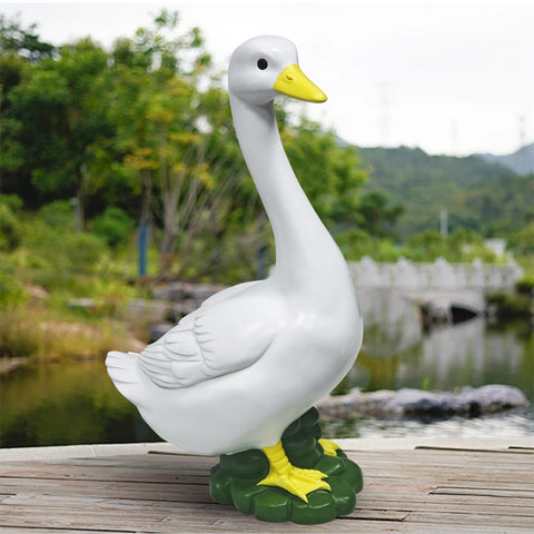 ASDFG home decor goose statue complements porch and backyard spaces