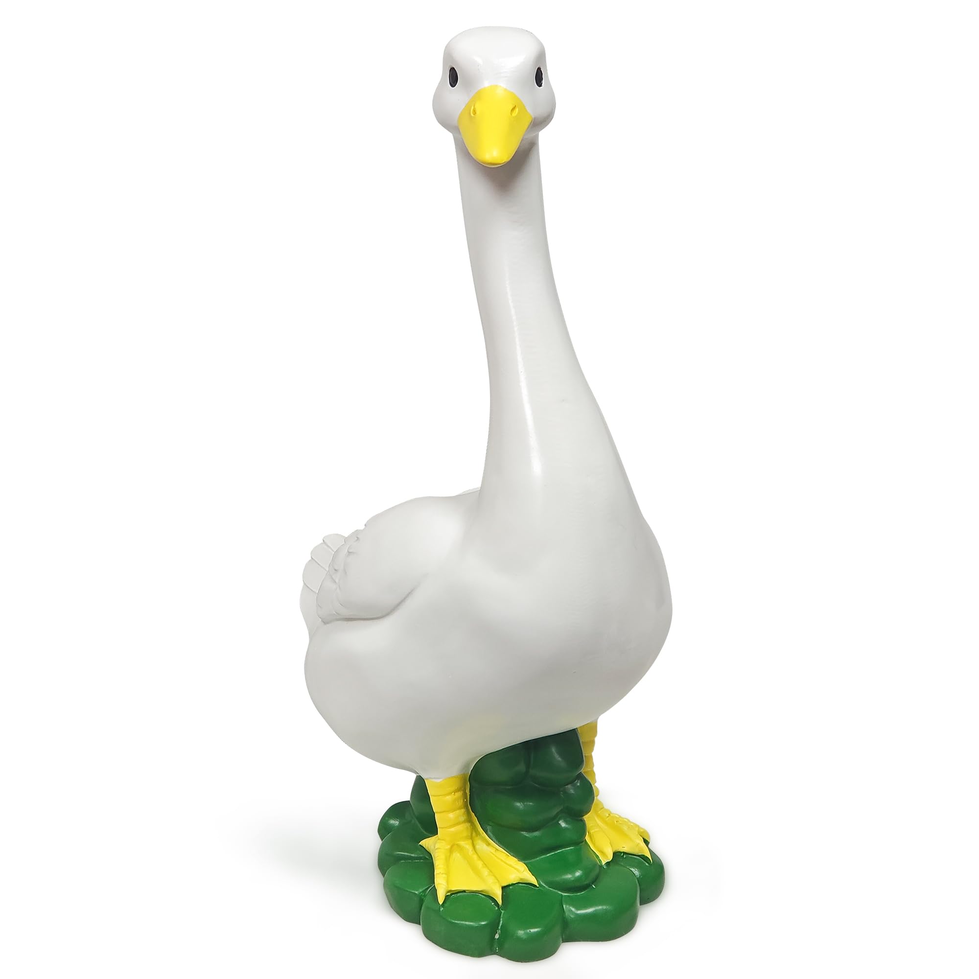 ASDFG garden statue; hand-painted finish adds classic exterior charm