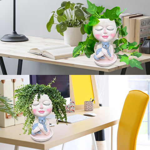 ASDFG weather-resistant resin planter designed for outdoor use