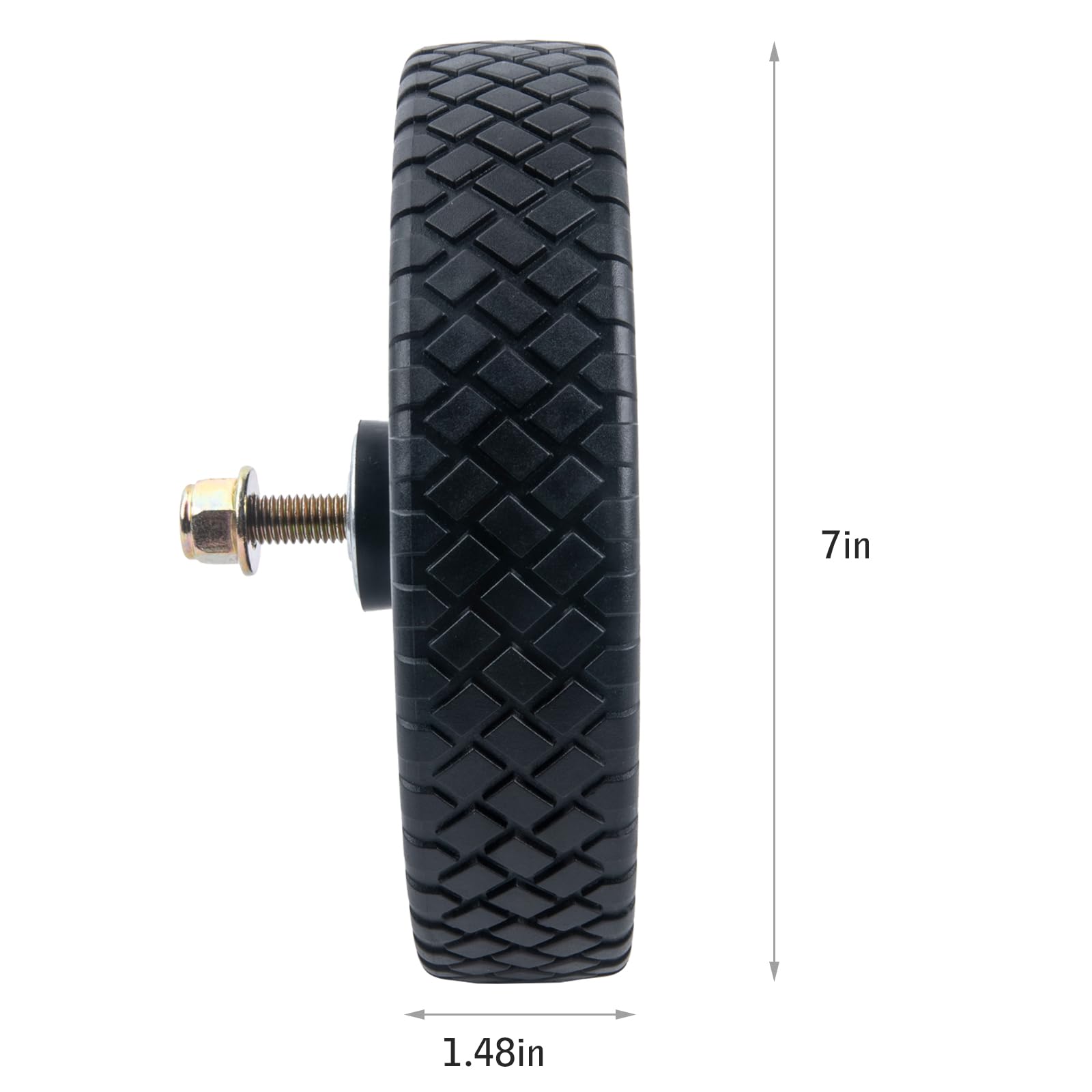 ASDFGHT 7-inch lawn mower wheel fit mowers, broad compatibility