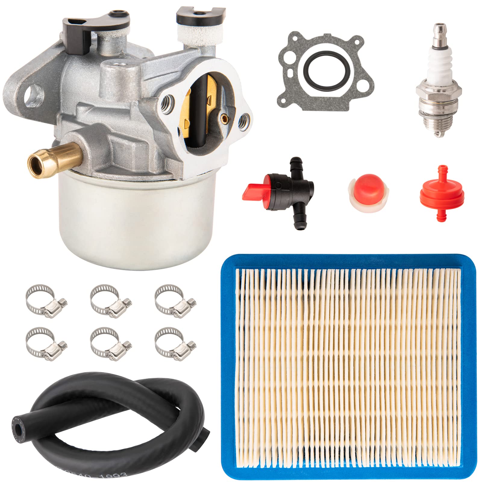 ASDFGHT 799866 carburetor front view shows clear replacement fit for outdoor equipment