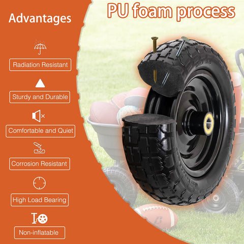 ASDFGHT durable solid steel hub with premium bearings extends tire life.