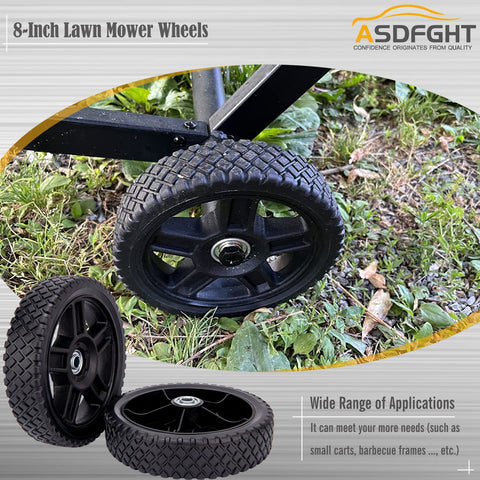 ASDFGHT bearing-equipped wheel with inner and outer bearings enables smooth operation