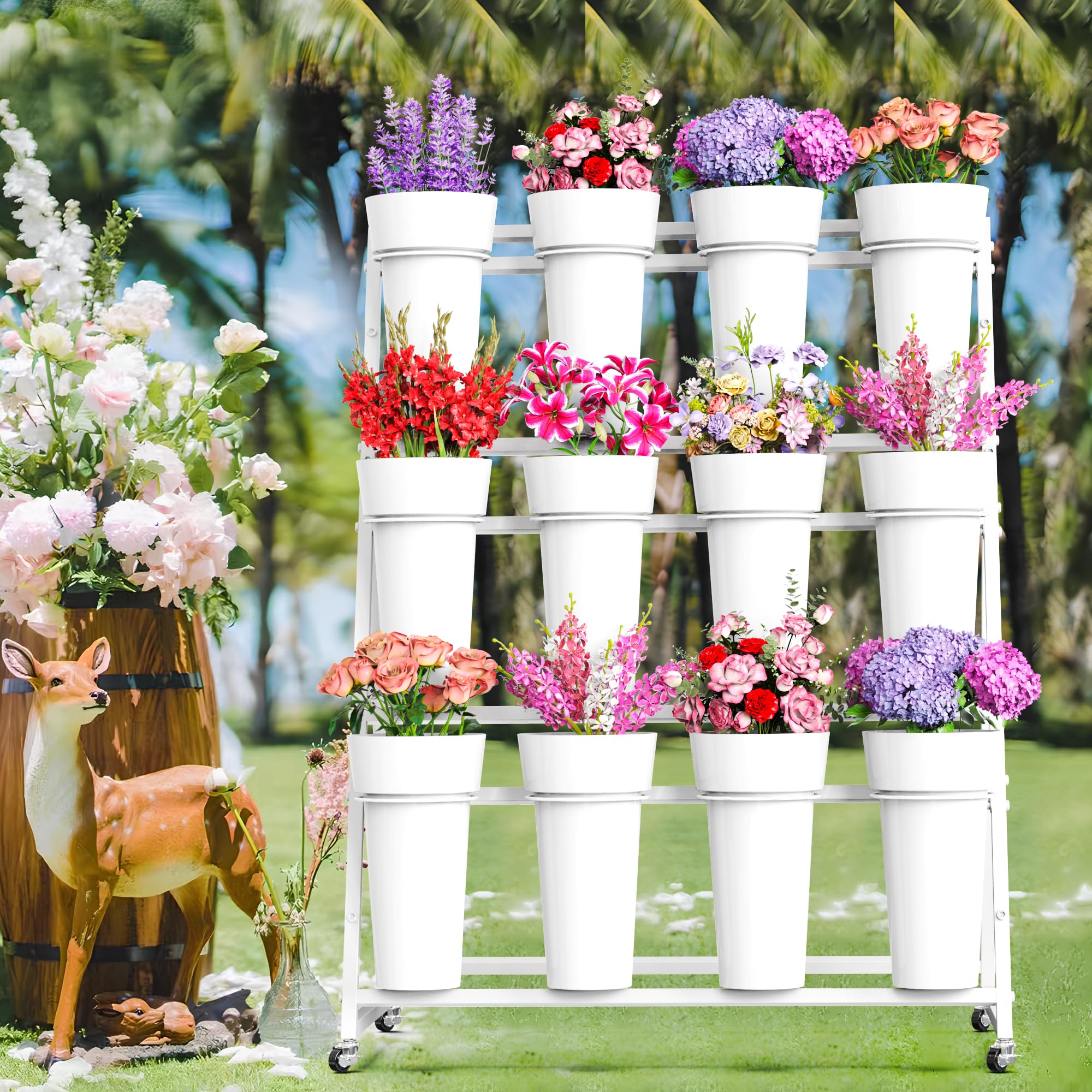 Asee'm versatile stand ideal for gardens, weddings, patios, and event spaces.