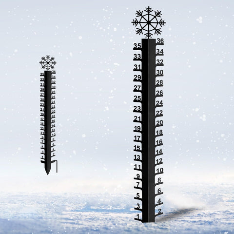 Asenron 36-inch snow gauge stand provides precise yard snowfall readings at a glance.