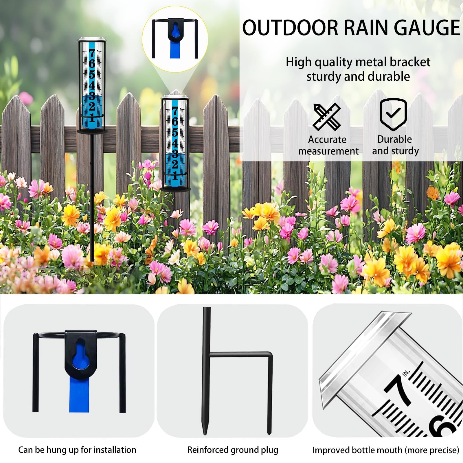 Asenron detachable tube simplifies cleaning and emptying after rain