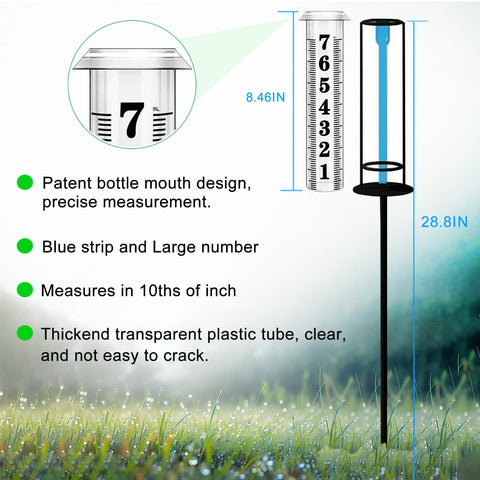 Asenron easy-install design supports stake mounting or fence hanging