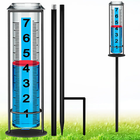 Asenron Rain Gauge Outdoor shows accurate measurements with patented mouth design.