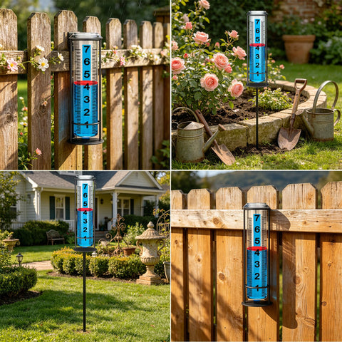 Asenron Rain Gauge Outdoor tube is freeze-proof for year-round outdoor use.