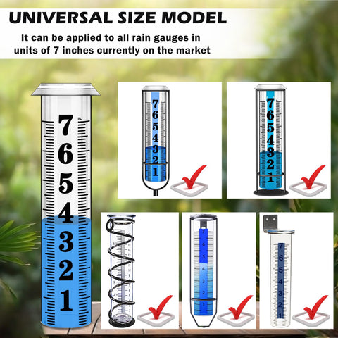 Asenron replacement tube 7-inch capacity helps capture rainfall measurements.