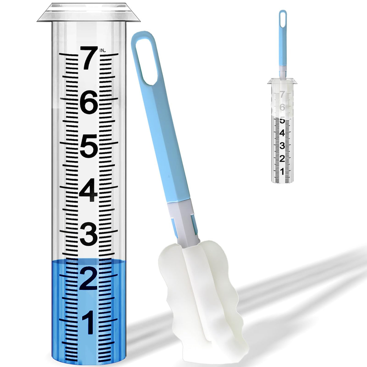 Asenron rain gauge replacement tube 7-inch universal fit for accurate rainfall measurement.
