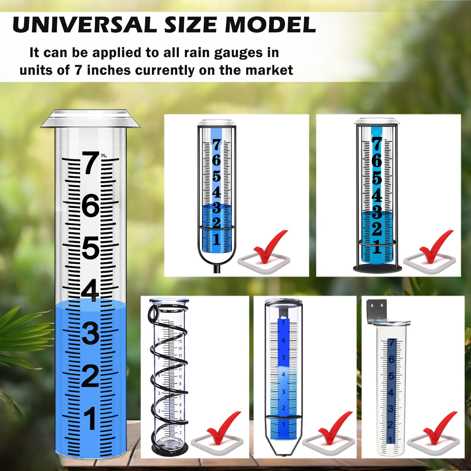 Asenron durable-plastic rain gauge tube for outdoor reliability and long-lasting use.