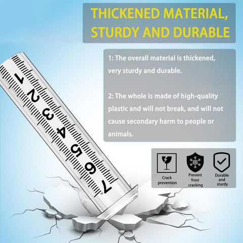 Asenron increment-scale tube features 0.1-inch readability for accuracy.