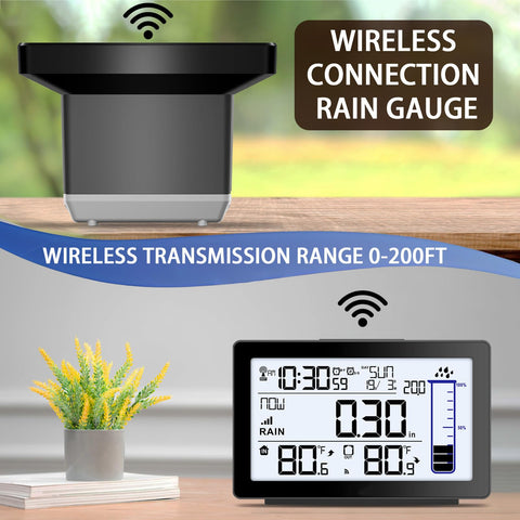 Asenron temperature display helps monitor yard microclimate and plant care.