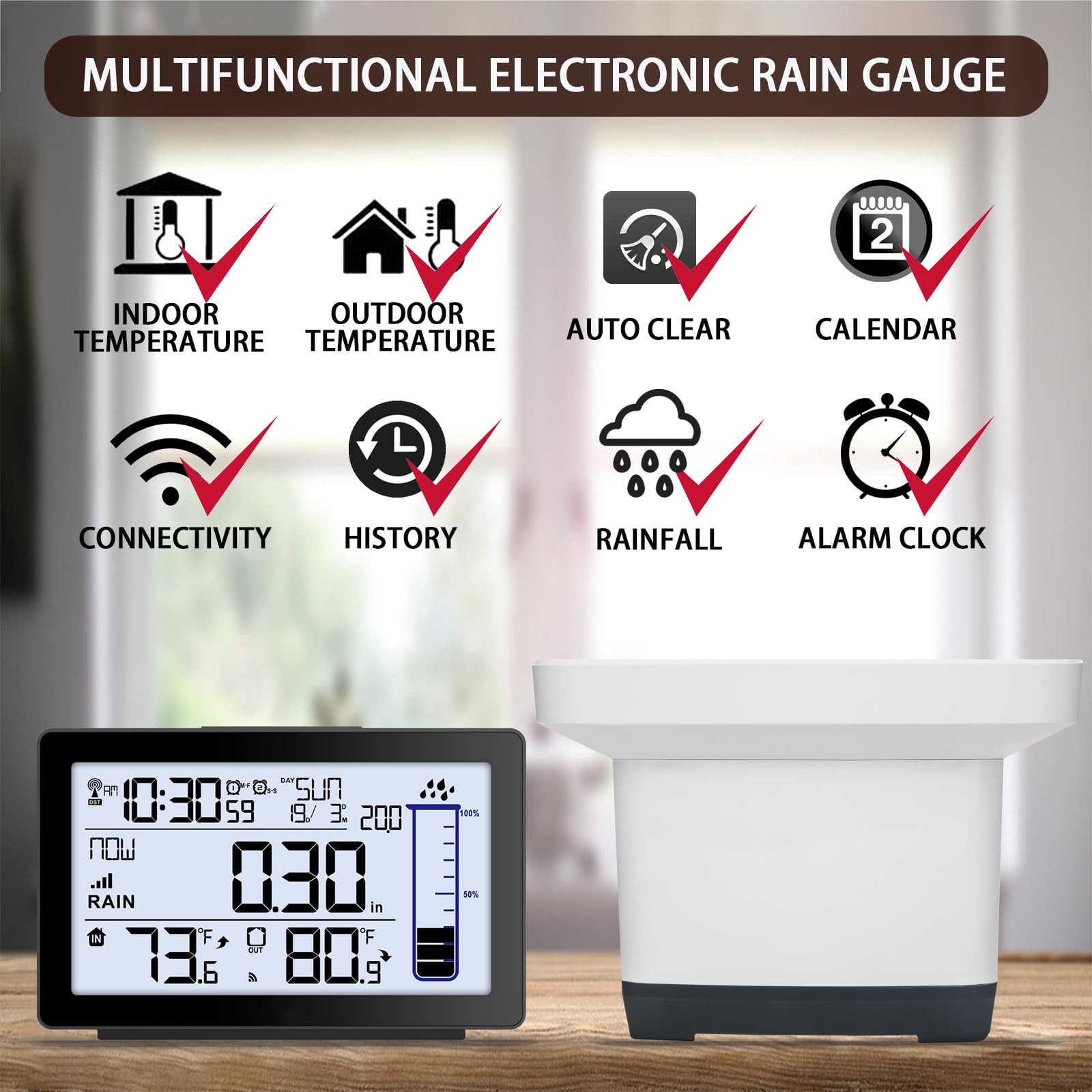 Asenron WWVB synchronized clock keeps accurate time for schedules