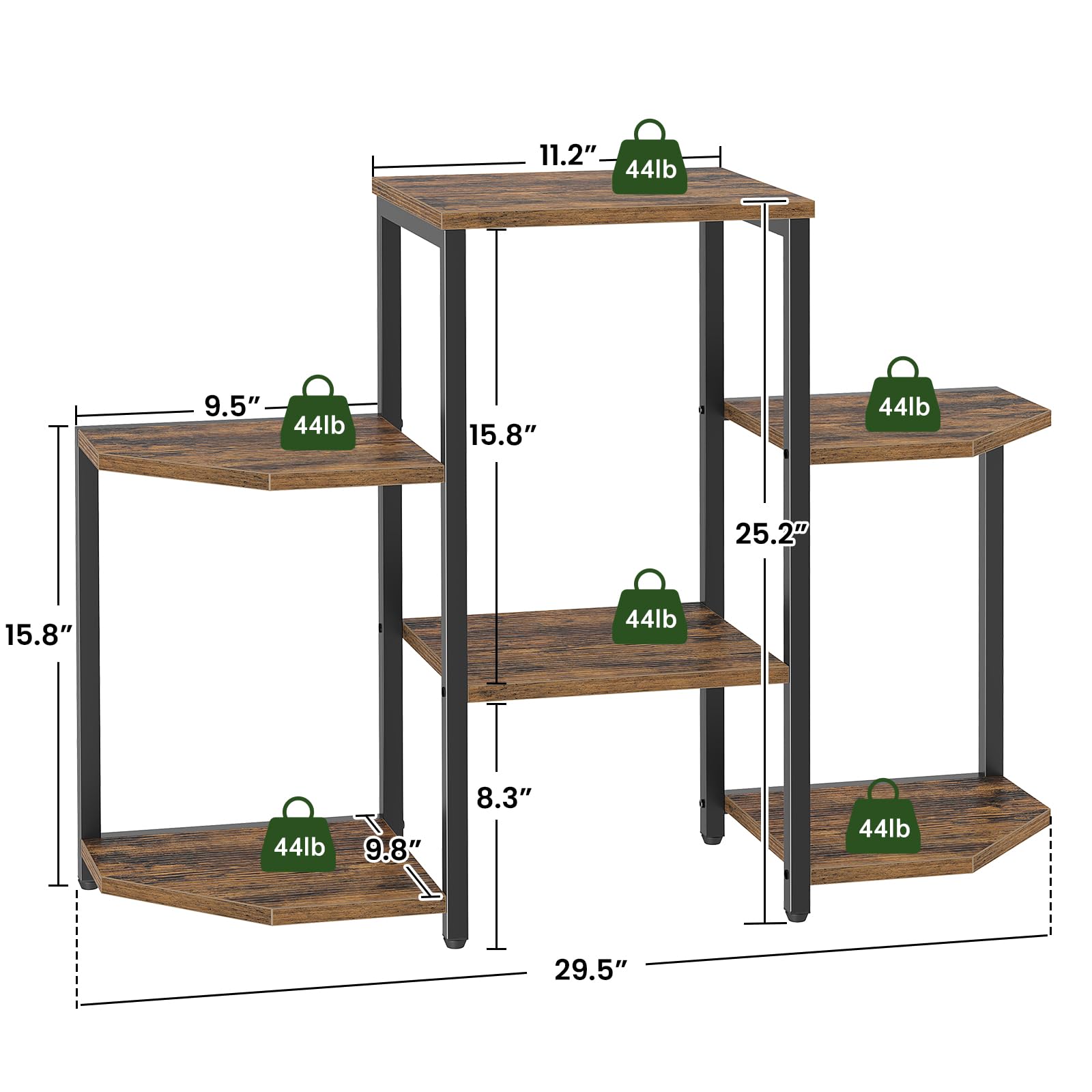Asgolion 6-tier rack is quick to assemble with included hardware.