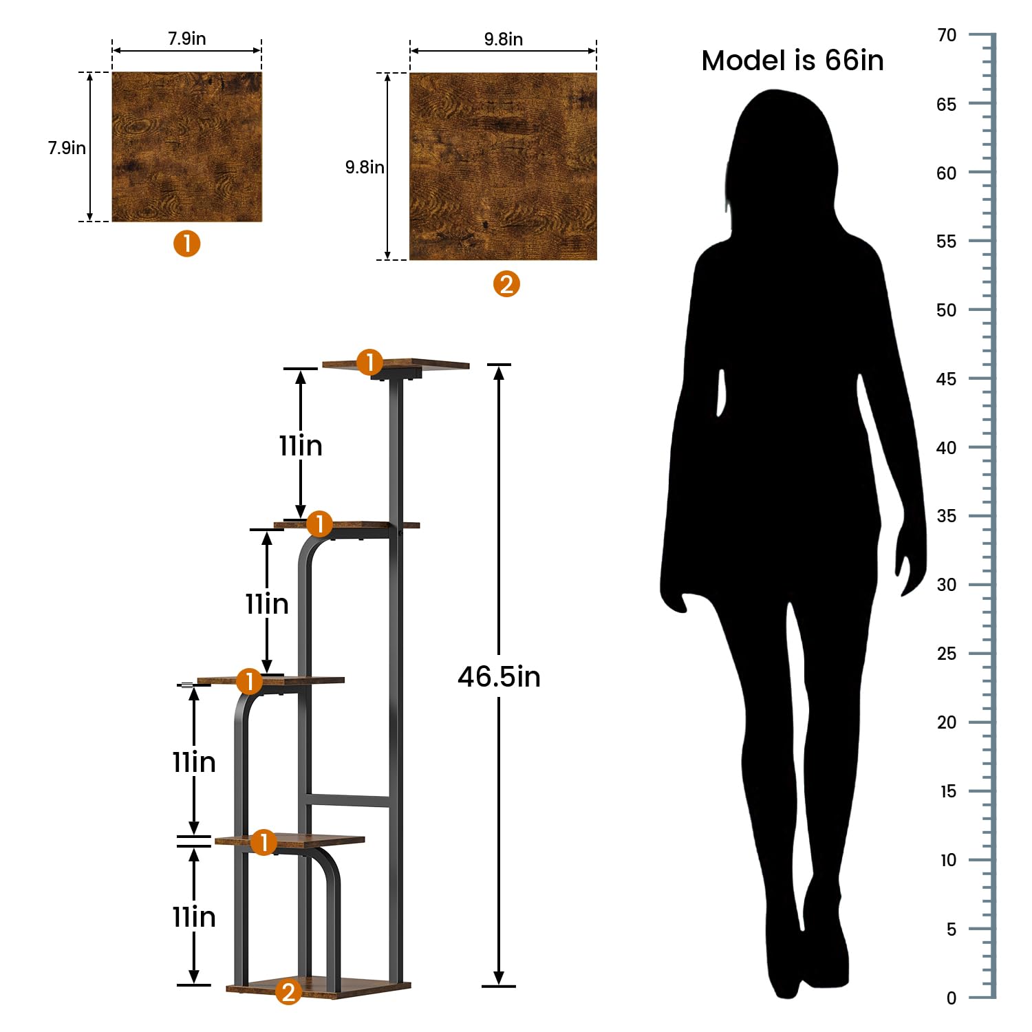 Asgolion heavy-duty plant stand highlights reinforced crossbars and sturdy legs