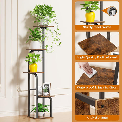 Asgolion multi-function plant stand used as herb organizer or display
