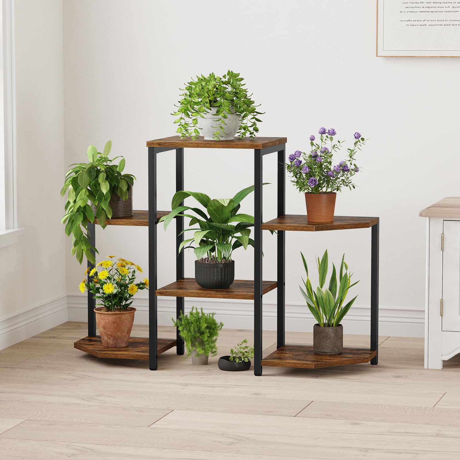 Asgolion plant stand metal frame supports heavier pots with sturdy style.