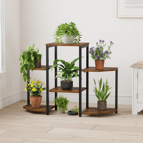 Asgolion plant stand metal frame supports heavier pots with sturdy style.
