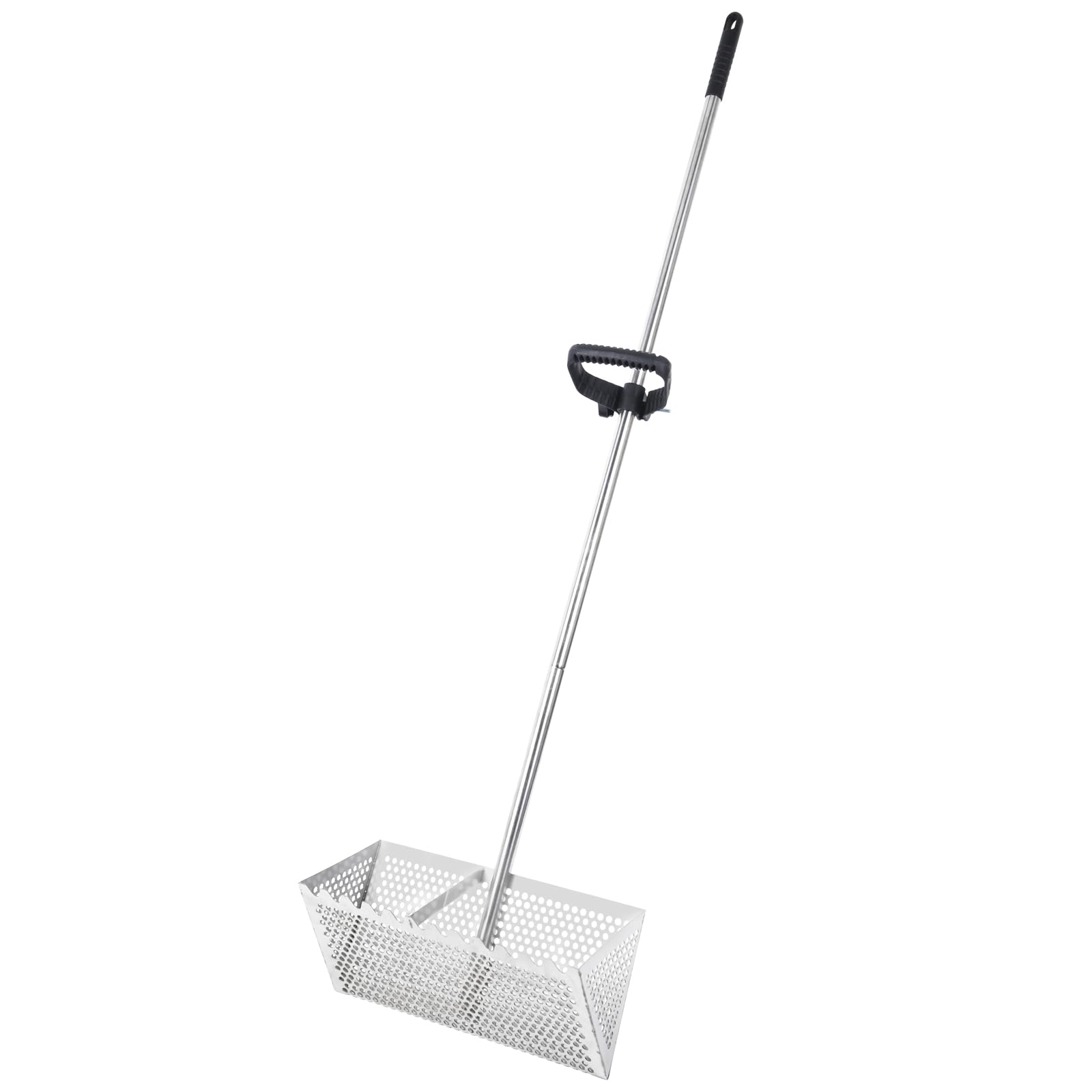 AshKiz Sand Flea Rake assembly view highlighting durable stainless steel for beach use.