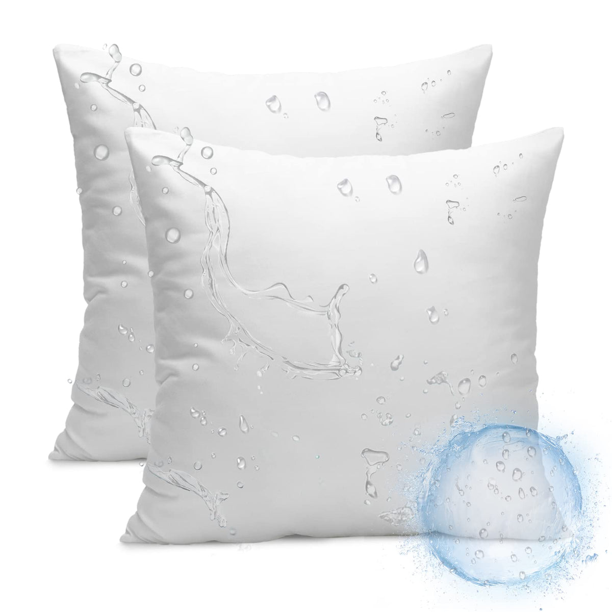 Ashler 16x16 outdoor pillow insert, front view for patio seating.
