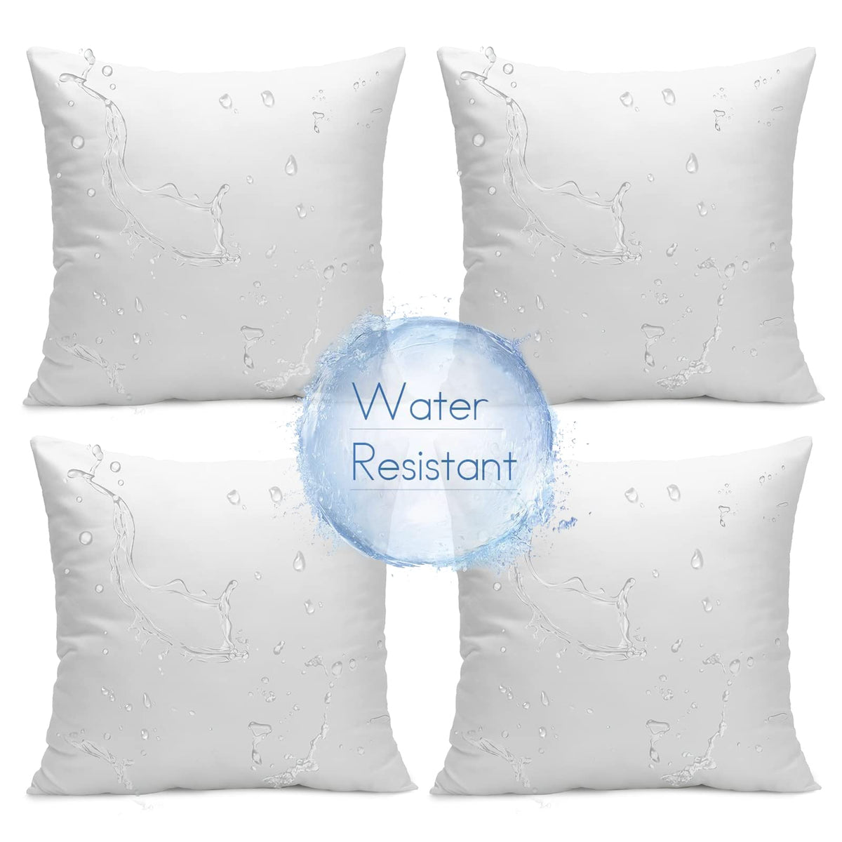 Ashler 20x20 outdoor pillow inserts in waterproof fabric ideal for patio use