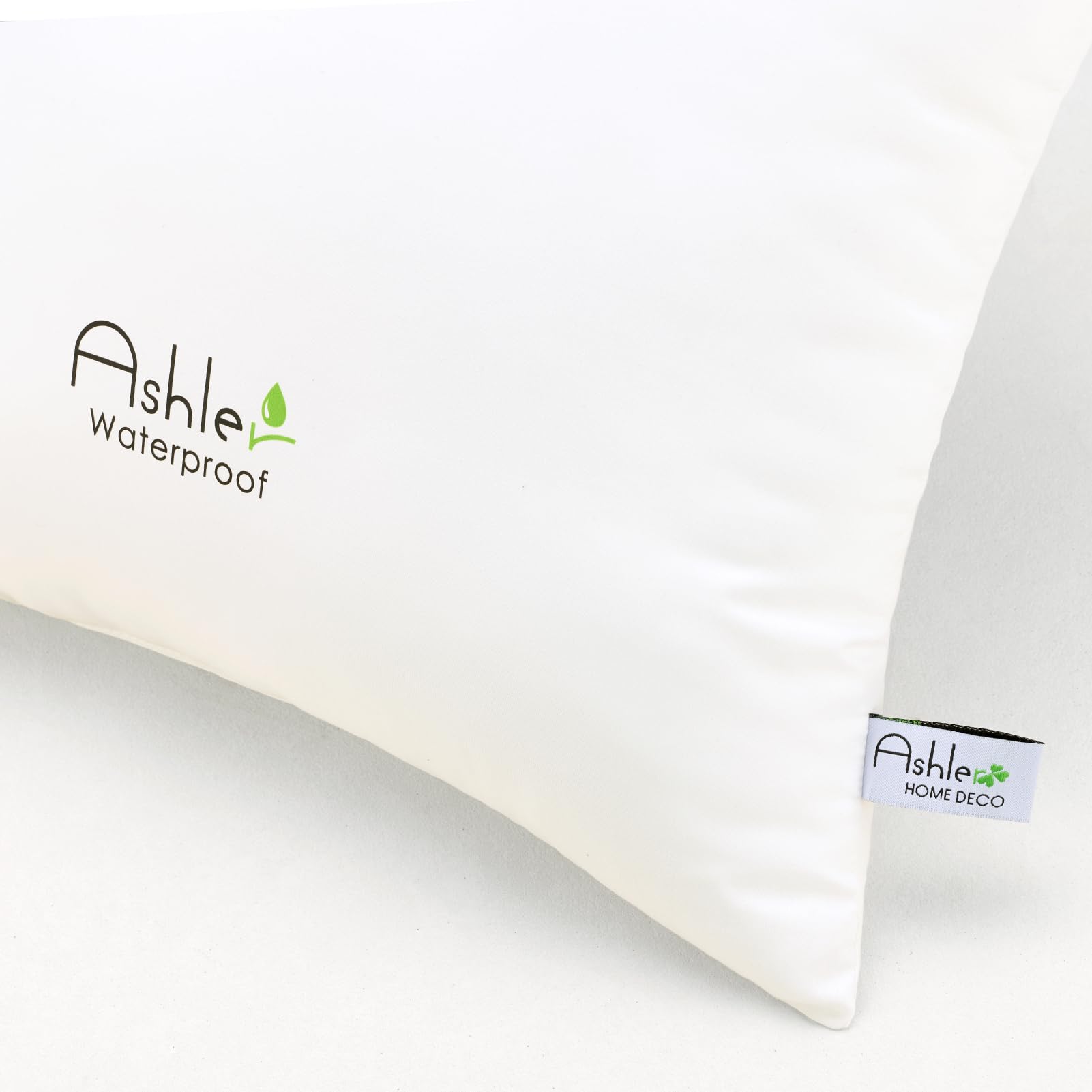 Ashler Home Deco hypoallergenic pillow insert emphasizes skin-friendly comfort.