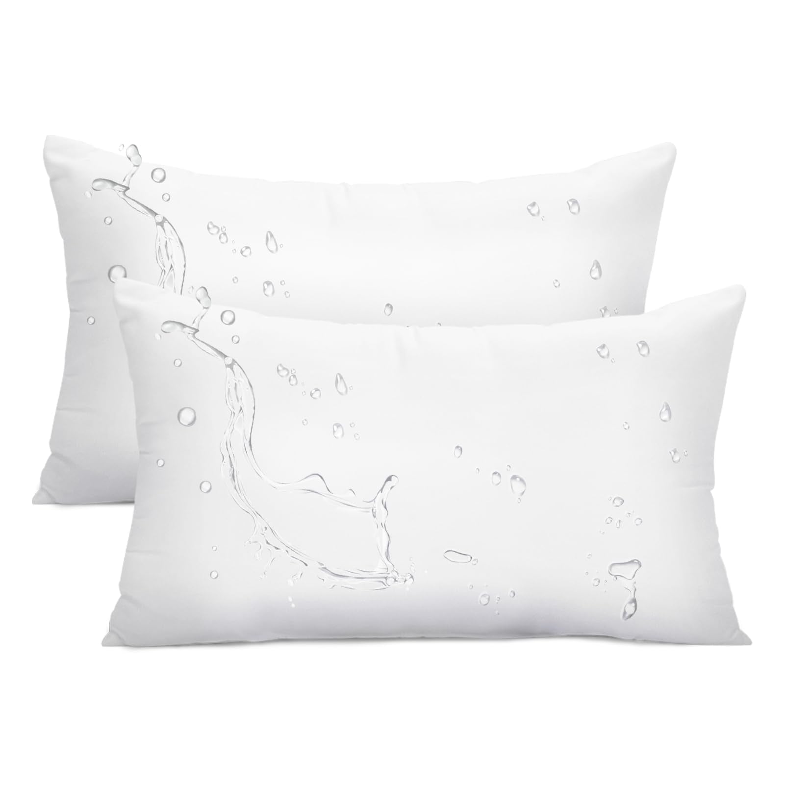 Ashler outdoor pillow insert with waterproof surface for all-weather lounging.