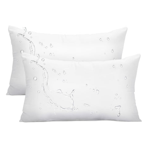 Ashler outdoor pillow insert with waterproof surface for all-weather lounging.