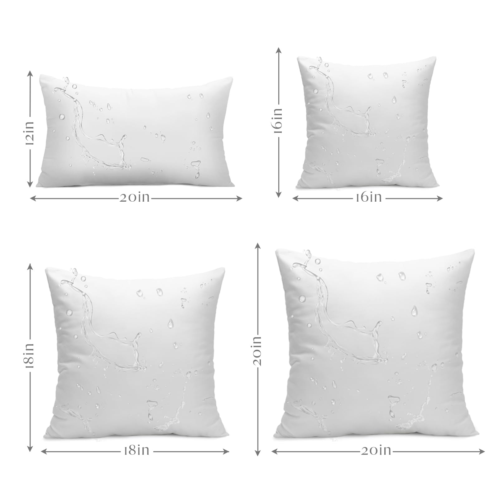 Ashler 18x18 inserts pair with covers for versatile decorating options.