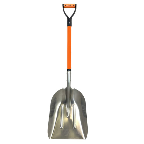 Ashman Aluminium 48-inch snow shovel with large head for quick driveways clearance